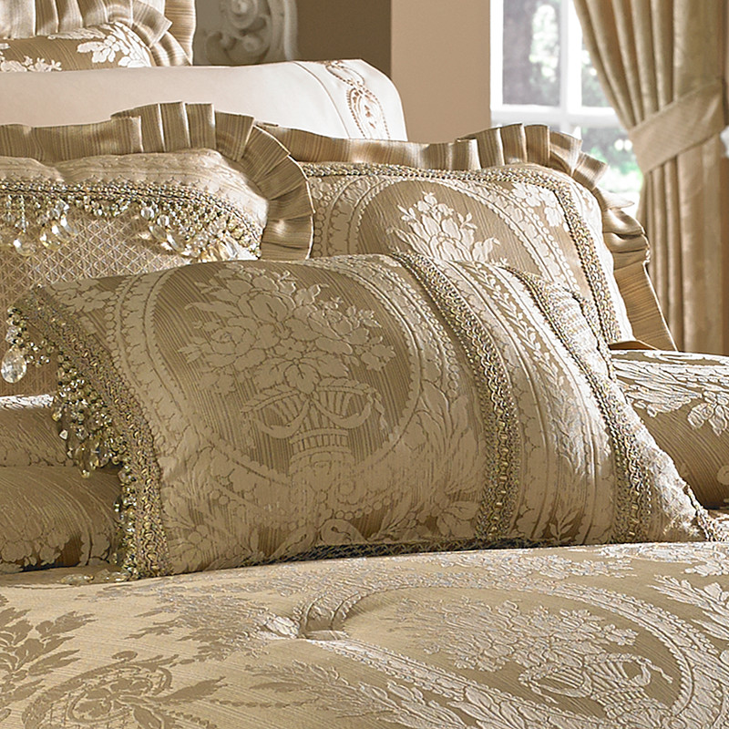 Gold Boudoir Decorative Throw Pillow