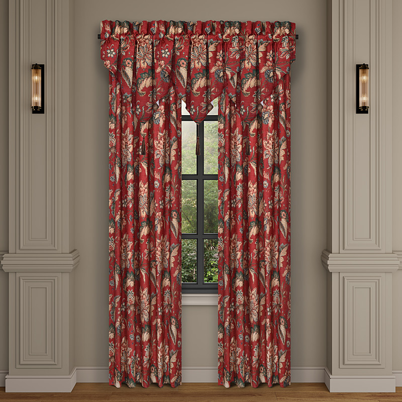 Red Window Ascot Valance