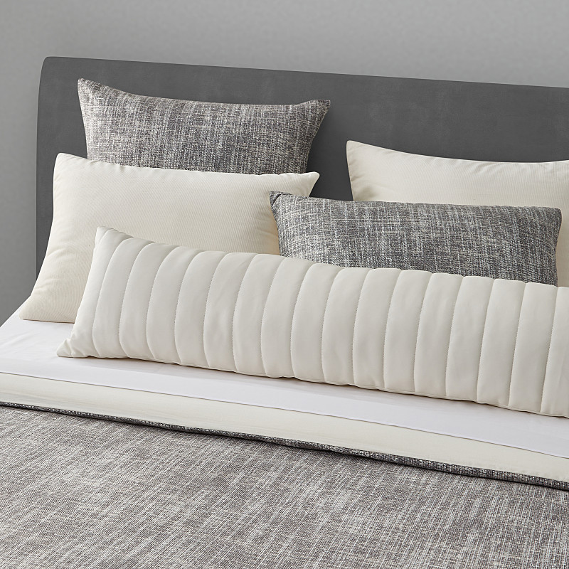 Ivory Lumbar Decorative Throw Pillow