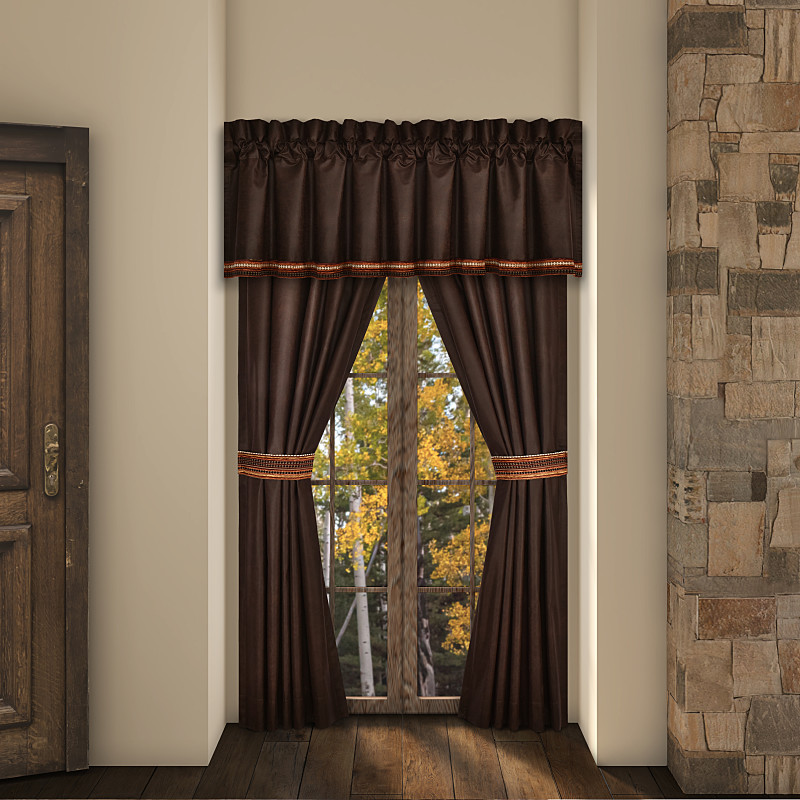 Brown 84inch Window Panel Pair