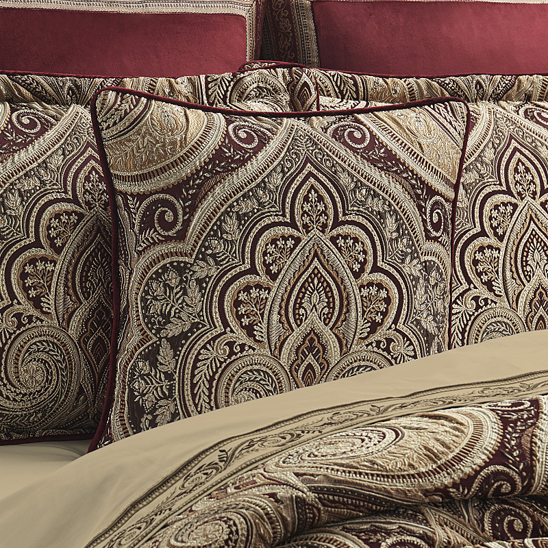 Crimson 20inch Square Decorative Throw Pillow