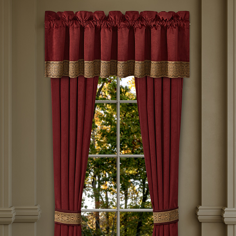 Crimson Window Straight Valance