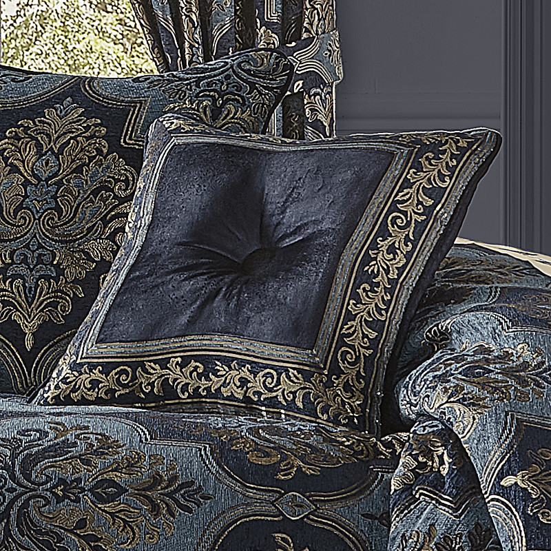Indigo 18inch Square Decorative Throw Pillow