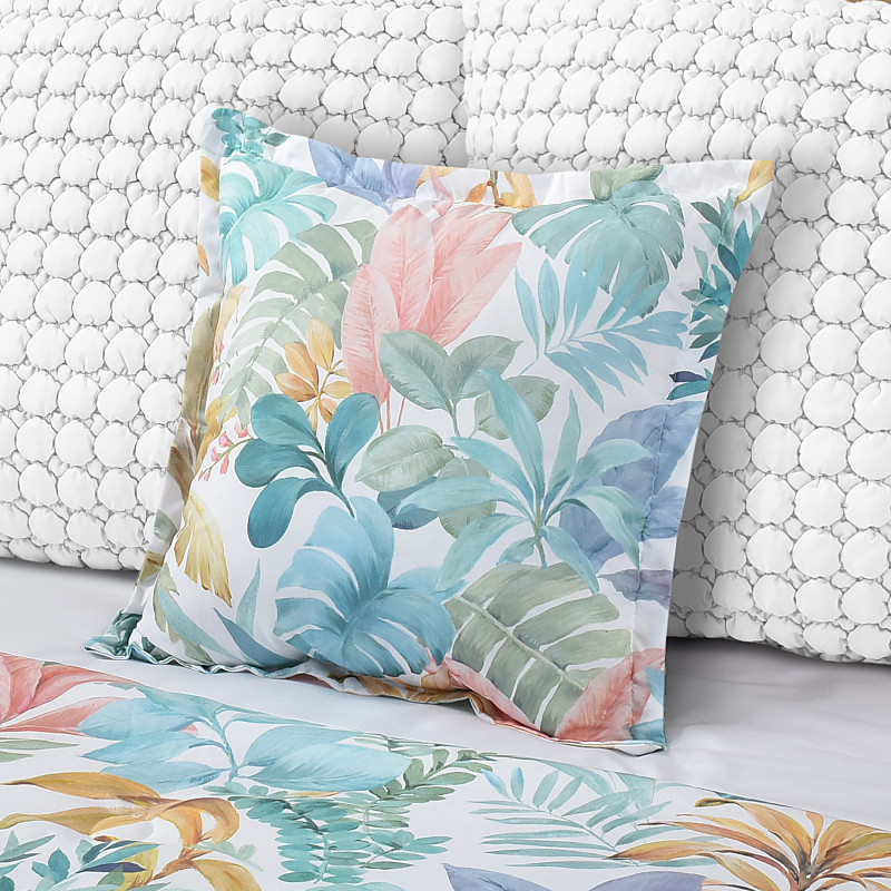 Aqua 18inch Square Decorative Throw Pillow