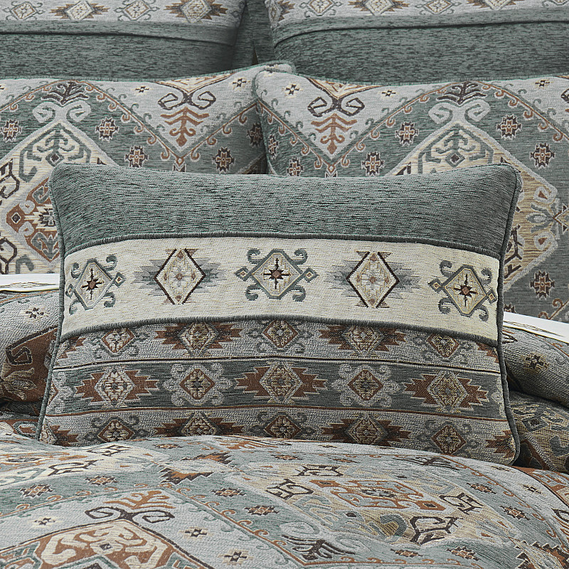 Turquoise Boudoir Decorative Throw Pillow