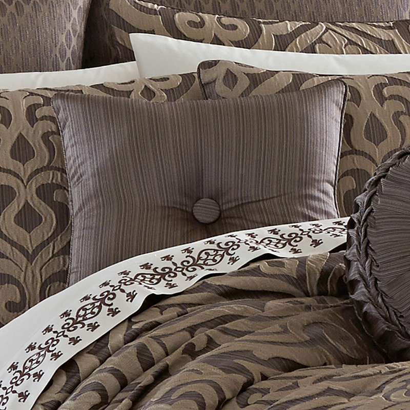 Mink 16inch Square Decorative Throw Pillow