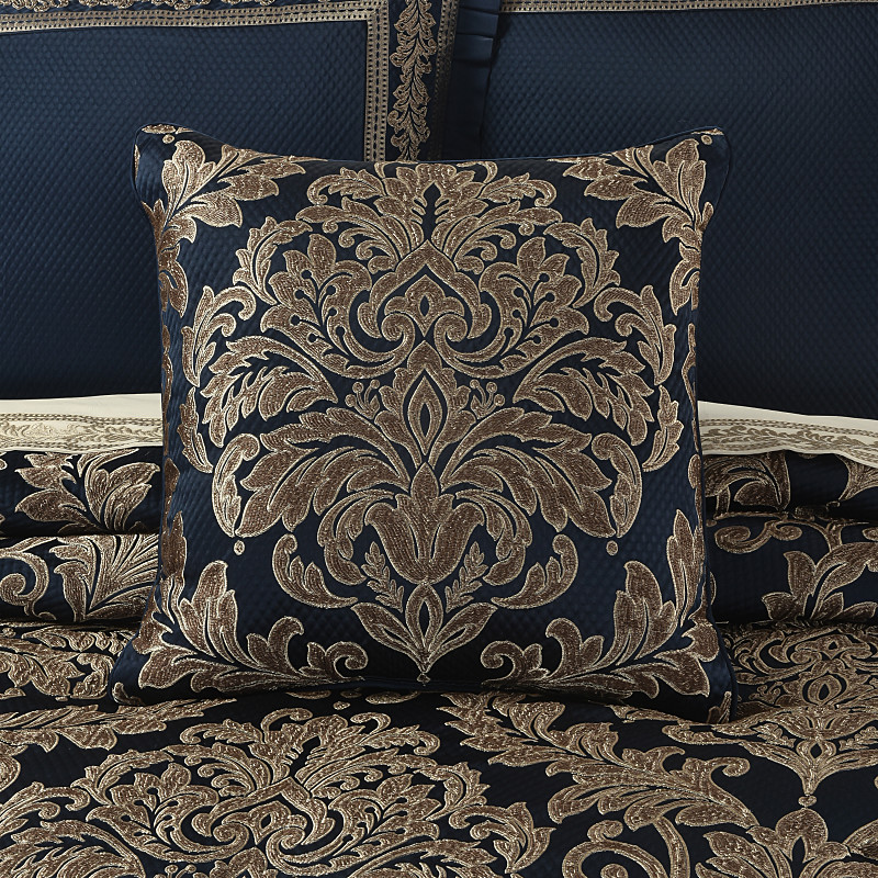 Navy 20inch Square Decorative Throw Pillow