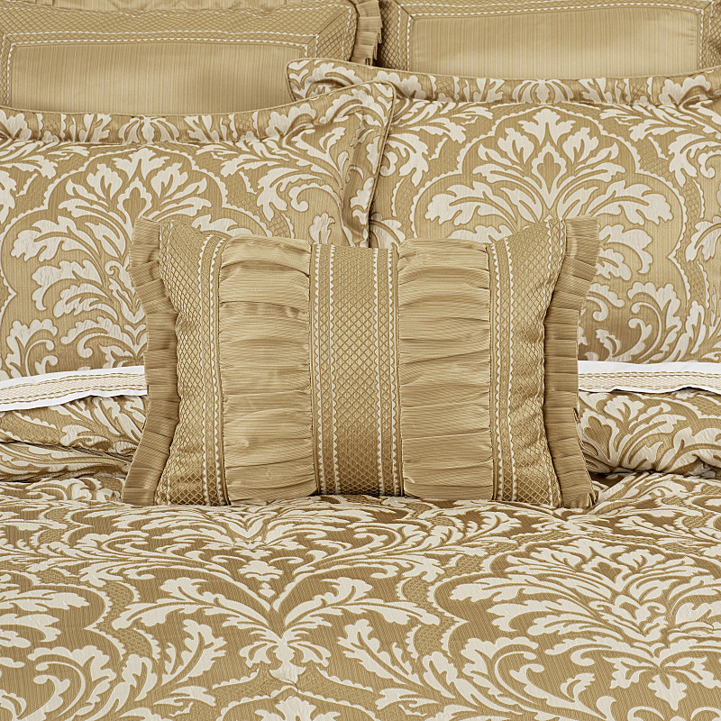 Gold Boudoir Decorative Throw Pillow