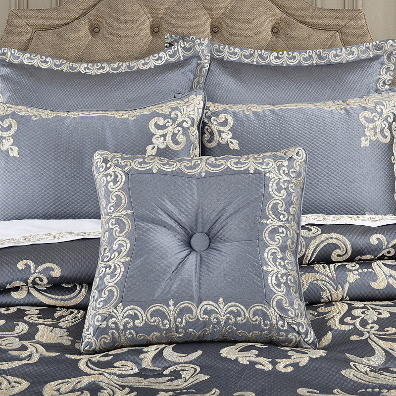 Powder Blue 18inch Square Decorative Throw Pillow