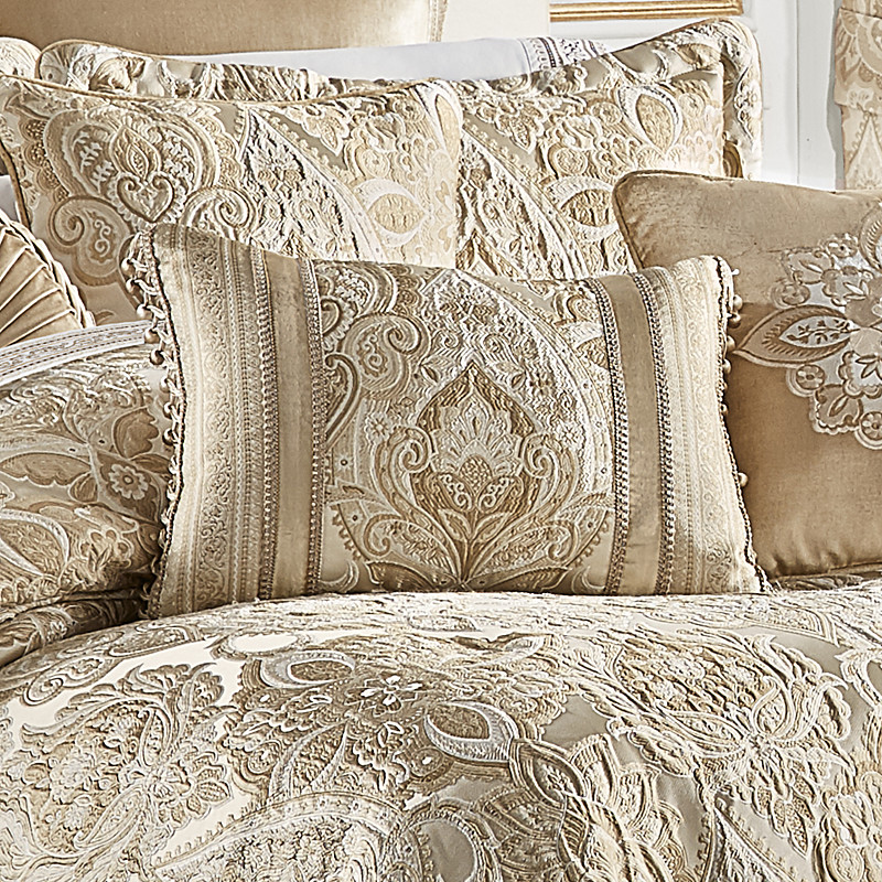 Beige Boudoir Decorative Throw Pillow