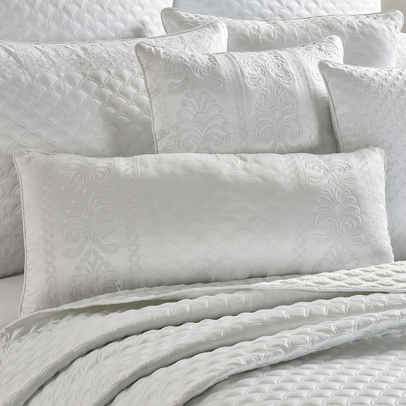 White Boudoir Decorative Throw Pillow