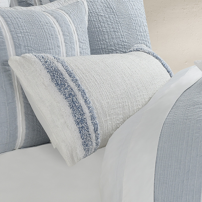 Sky Blue Lumbar Decorative Throw Pillow