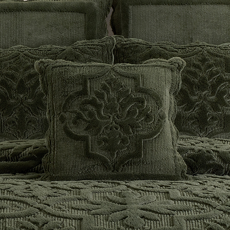 Evergreen 18inch Square Quilted Decorative Throw Pillow