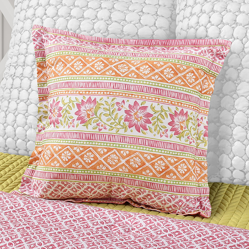 Pink 18inch Square Decorative Throw Pillow