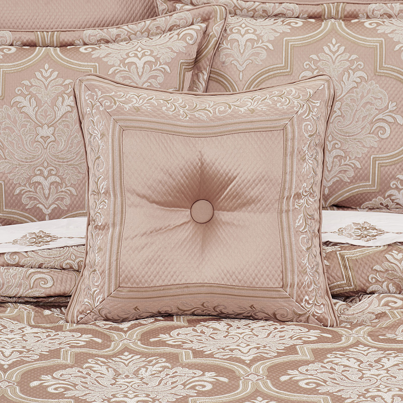 Blush 18inch Square Decorative Throw Pillow