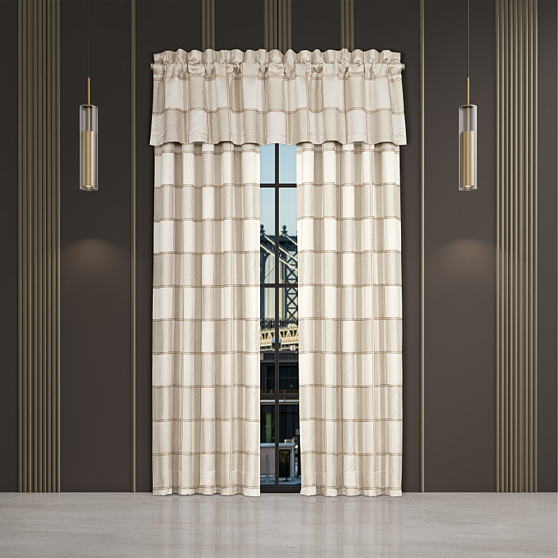 Ivory Window Straight Valance