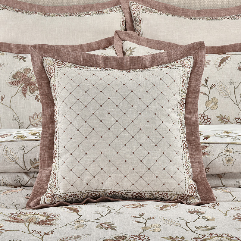 Linen 18inch Square Decorative Throw Pillow