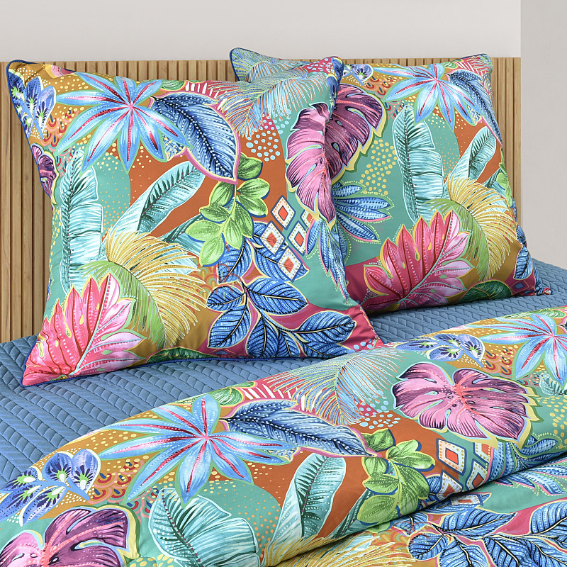 Turquoise Euro Sham