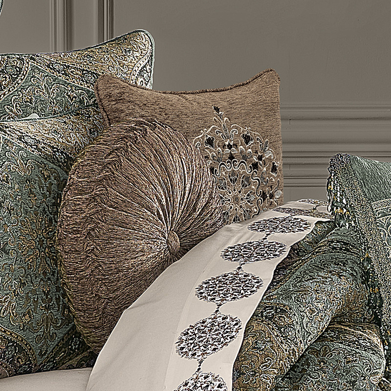 Beige 18inch Square Decorative Throw Pillow