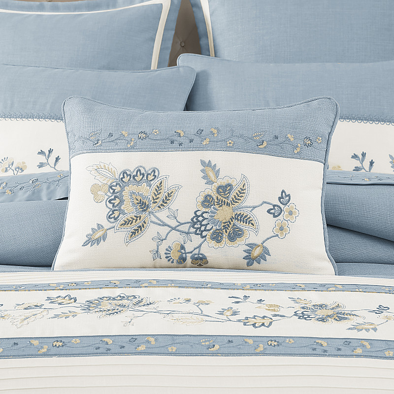 Chambray Boudoir Decorative Throw Pillow