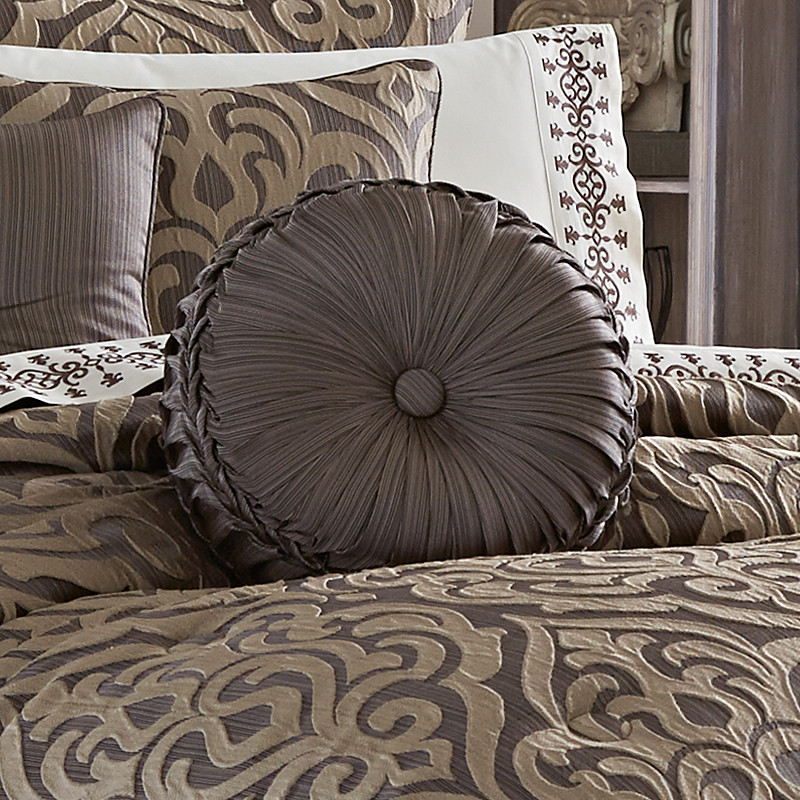Mink Tufted Round Decorative Throw Pillow