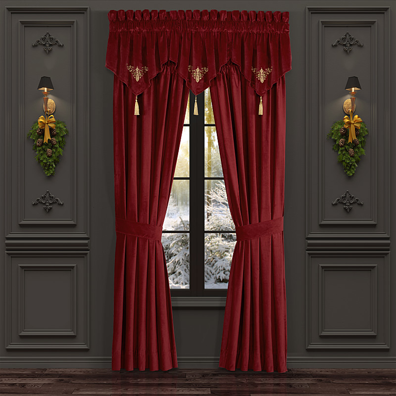 Crimson 84inch Window Panel Pair
