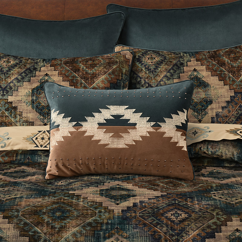 Teal Boudoir Decorative Throw Pillow
