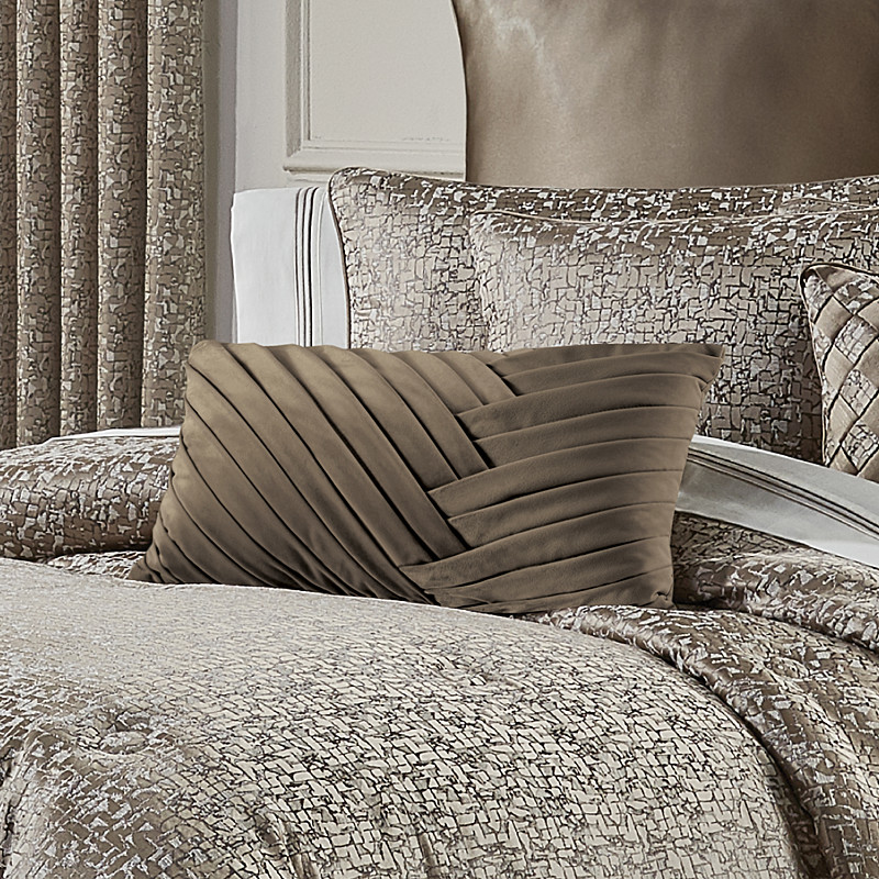 Taupe Boudoir Decorative Throw Pillow
