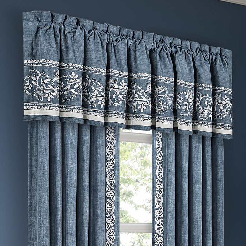 Denim Window Straight Valance