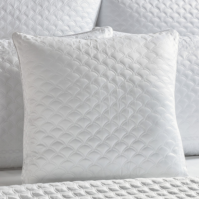 White 20inch Square Decorative Throw Pillow
