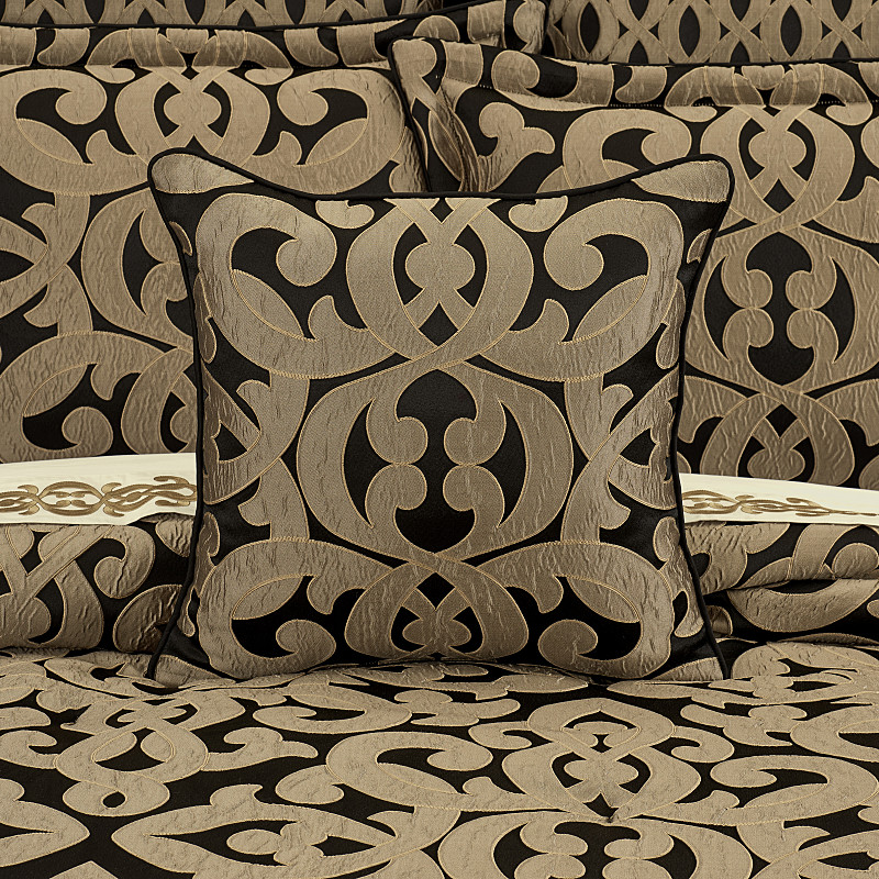 Onyx 20inch Square Decorative Throw Pillow