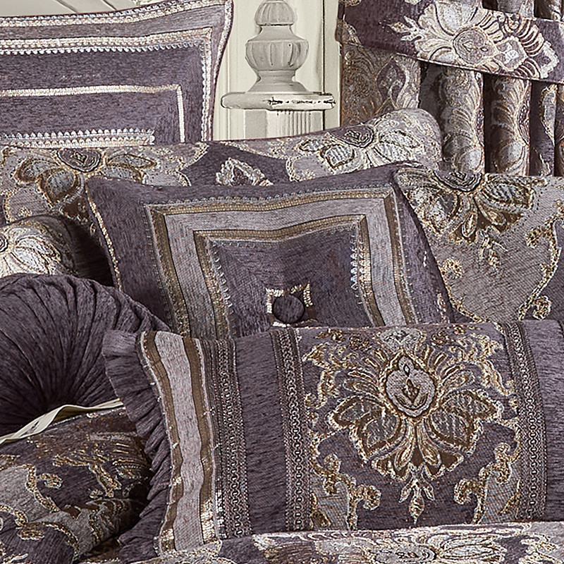 Lavender 18inch Square Decorative Throw Pillow