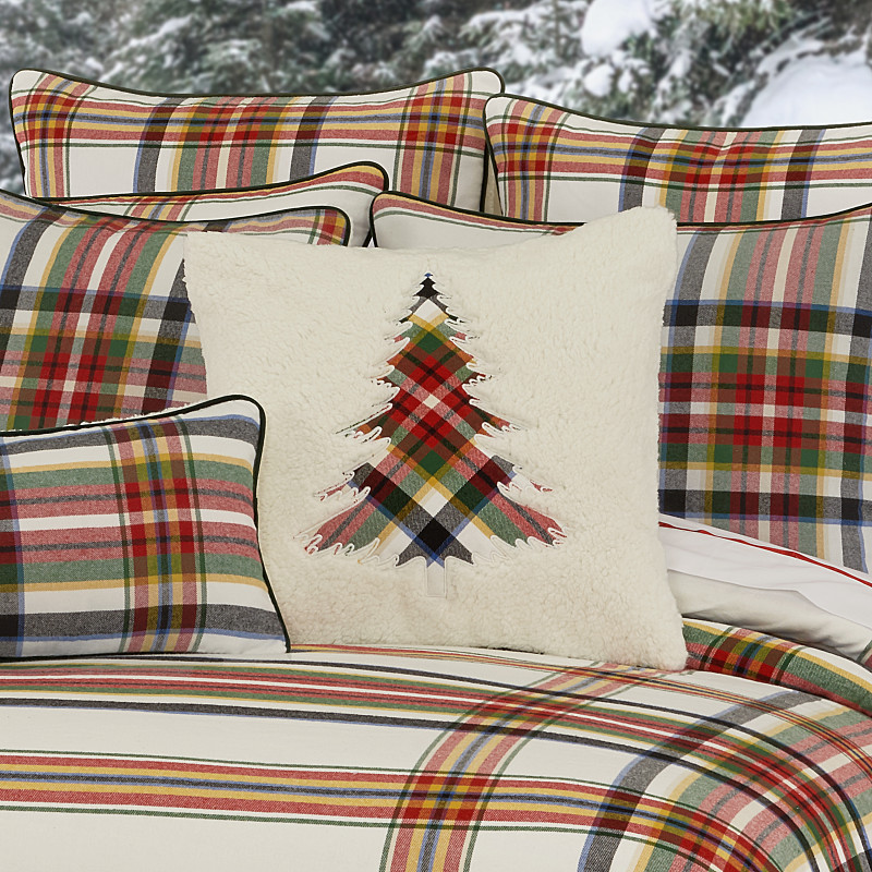 Red 20inch Square Embellished Decorative Throw Pillow