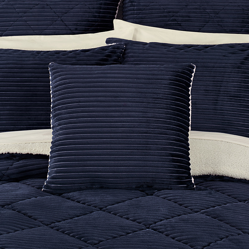 Navy 20inch Square Decorative Throw Pillow
