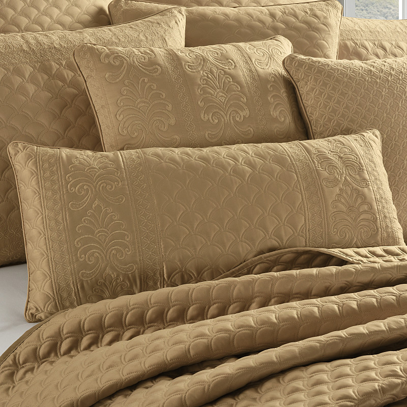 Gold Boudoir Decorative Throw Pillow