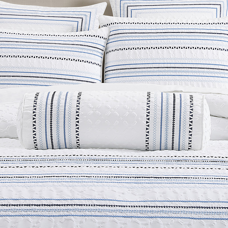 Blue Neckroll Pillow