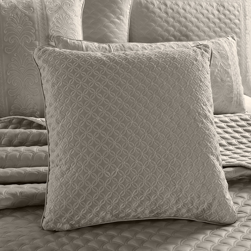 Taupe 16inch Square Decorative Throw Pillow