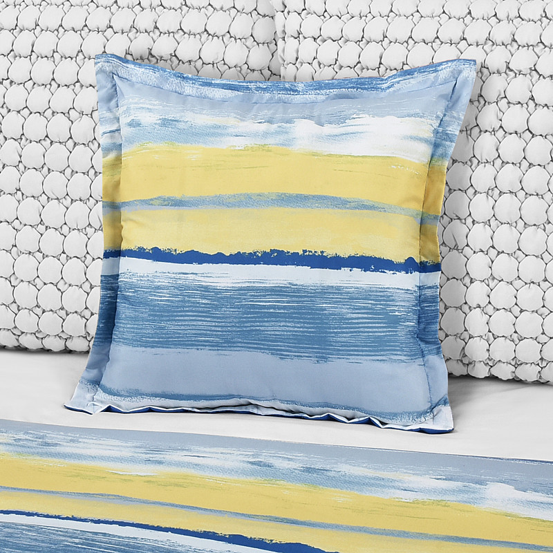 Blue 18inch Square Decorative Throw Pillow