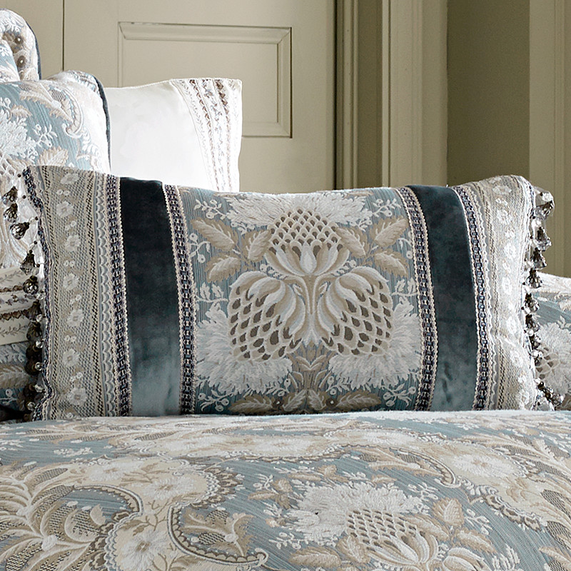 French Blue Boudoir Decorative Throw Pillow