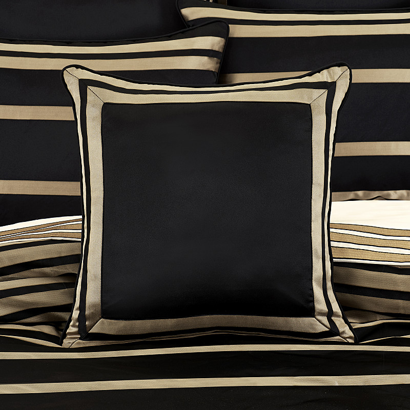 Black 20inch Square Decorative Throw Pillow