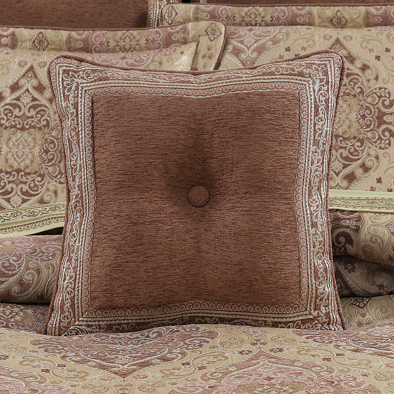 Terracotta 18inch Square Decorative Throw Pillow