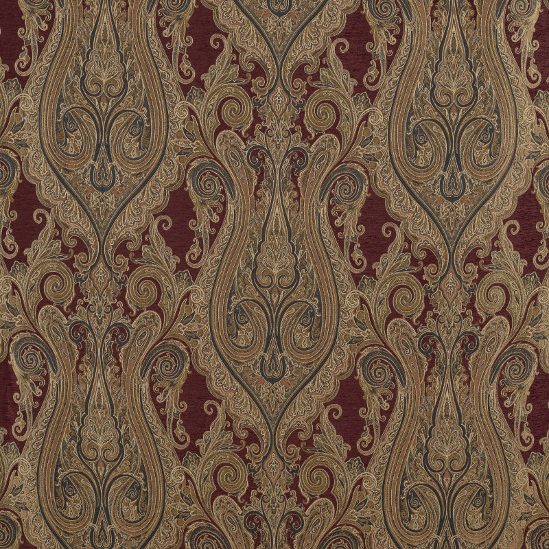 Red Window Waterfall Valance
