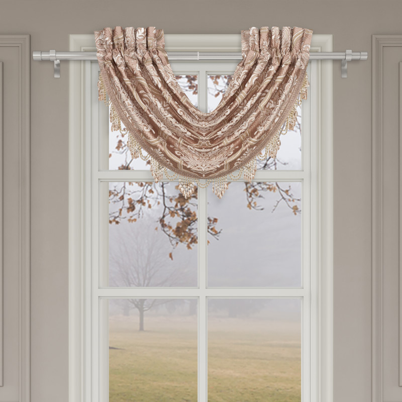 Blush Window Waterfall Valance