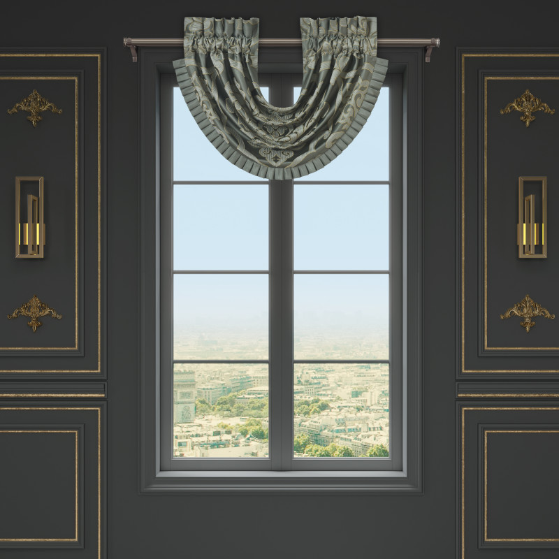 Jade Window Waterfall Valance