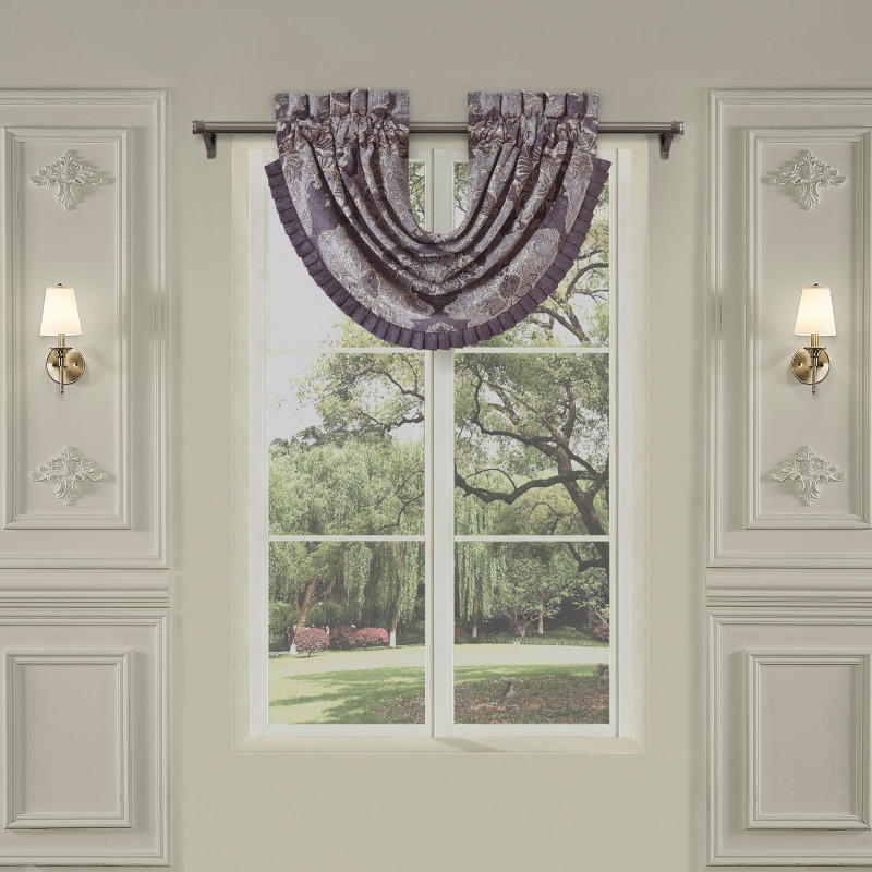 Lavender Window Waterfall Valance