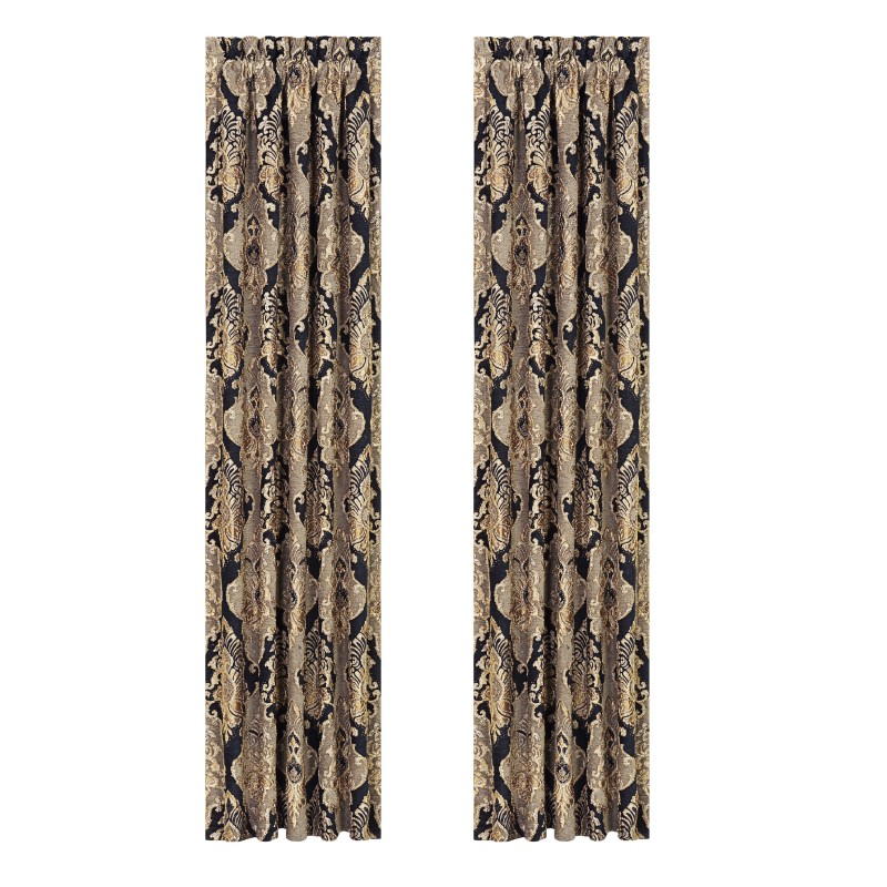 Black 84inch Window Panel Pair