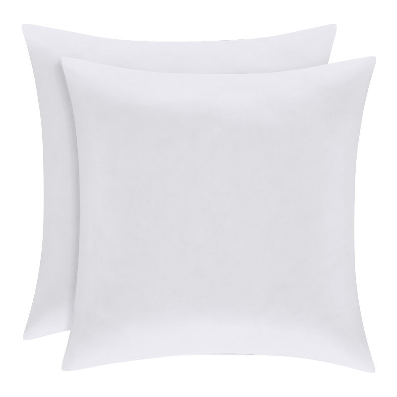 White Oversized Euro Pillow Pair