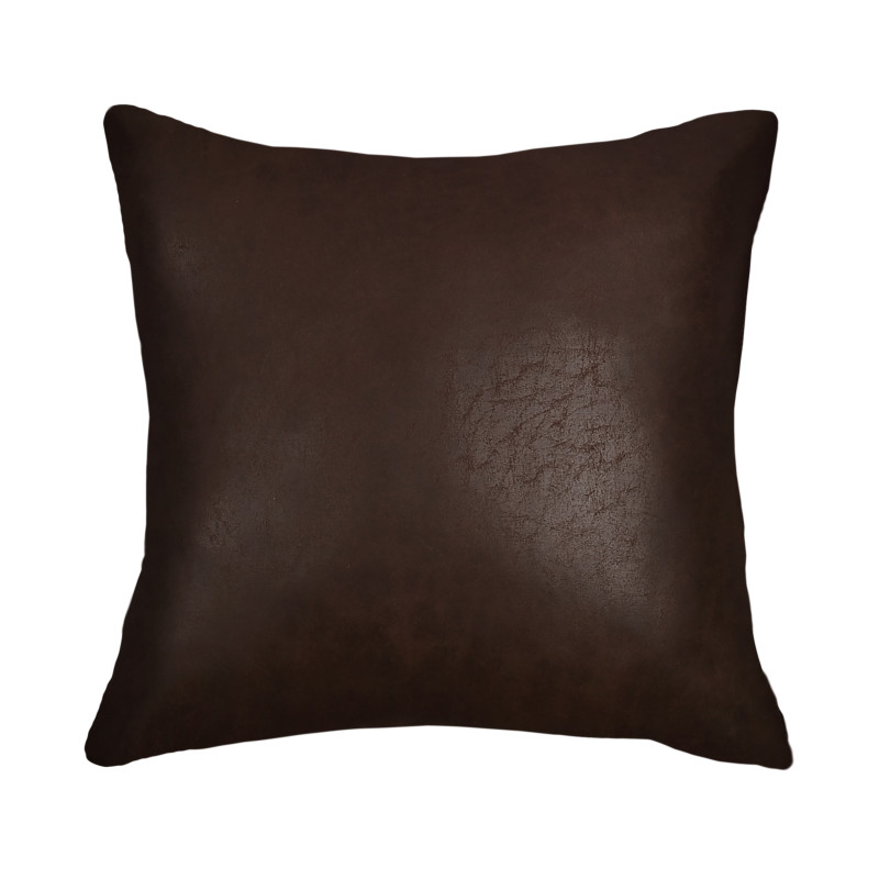 Brown 18inch Square Embellished Decorative Throw Pillow