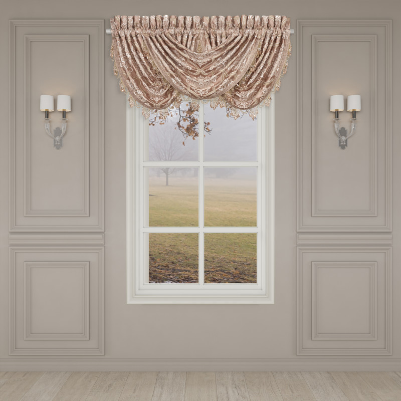 Blush Window Waterfall Valance