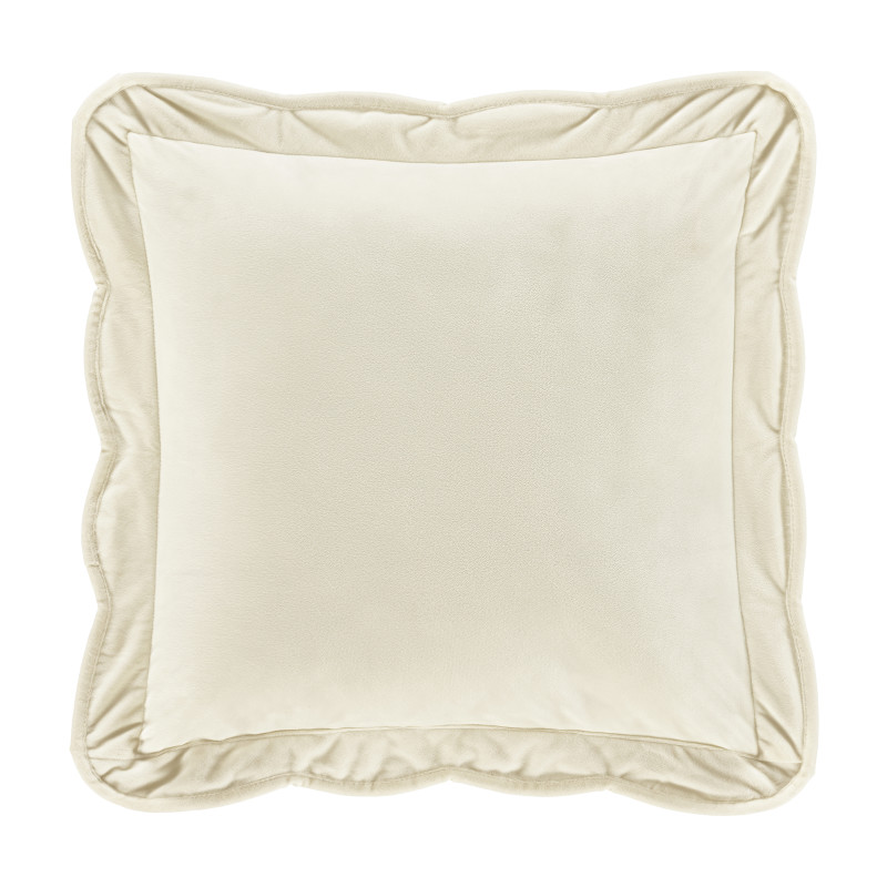 Winter White 18inch Square Quilted Decorative Throw Pillow